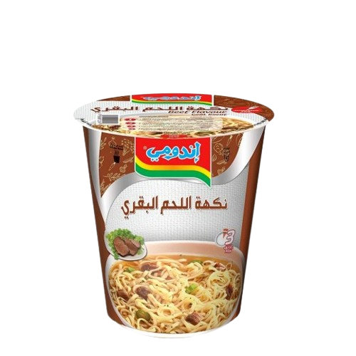 إندومي نكهة اللحم البقري 3 جقائق 62جم